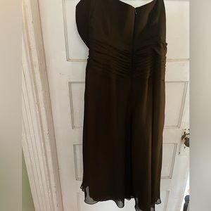Black strapless dress